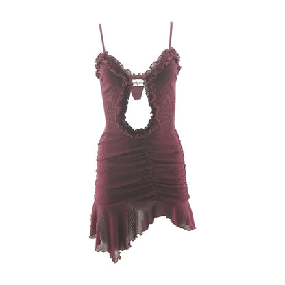 Maroon Mini Dress