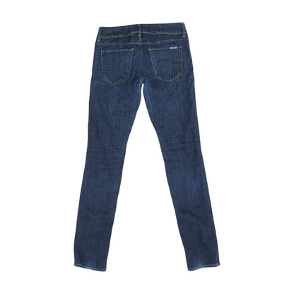 Blue Low Rise Slim Leg Jeans