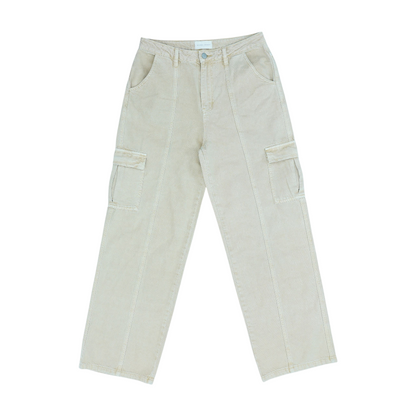 Tan Wide Leg Jeans
