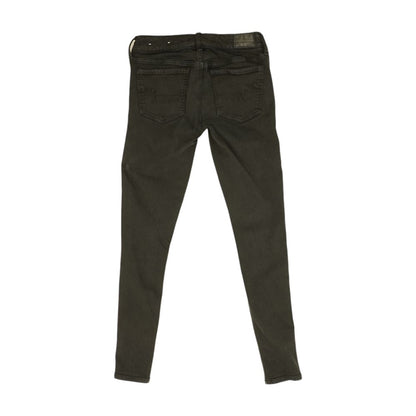 Black Low Rise Skinny Leg Jeans