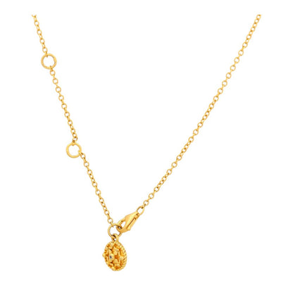 14K Gold Plated Black Rhodium Cross Pendant Necklace