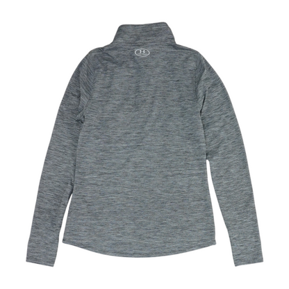 Gray Solid 1/4 Zip Pullover