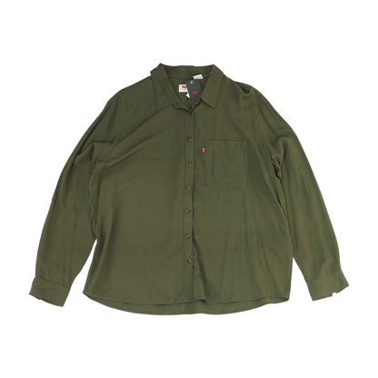 Green Button Down
