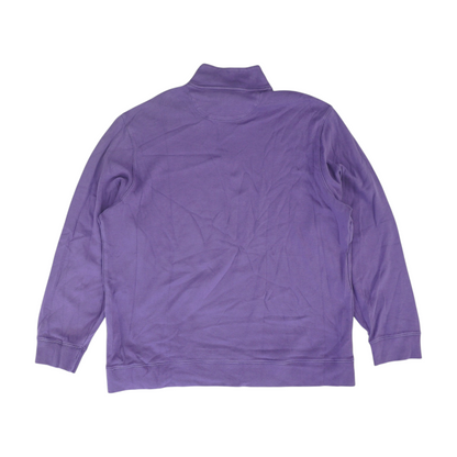 Purple Solid 1/4 Zip Pullover