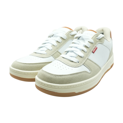 White Low-Top Athletic Shoes
