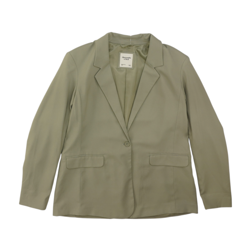 Green Solid Blazer