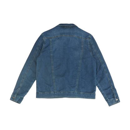 Navy Solid Denim Jacket