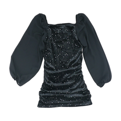 Black Polka Dot Formal Dress