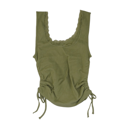 Green Cropped Blouse