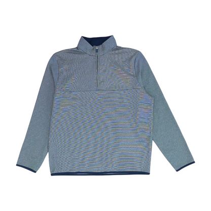 Blue Striped 1/4 Zip Pullover
