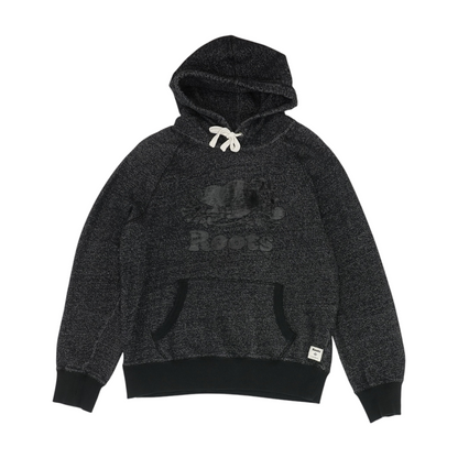 Black Solid Hoodie Pullover