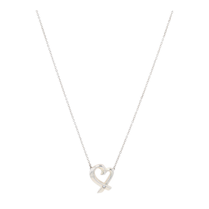 Sterling Silver Diamond Pendant Necklace