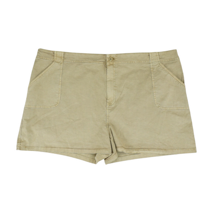 Khaki Plus Solid Chino Shorts