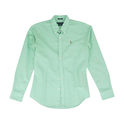 Green Button Down