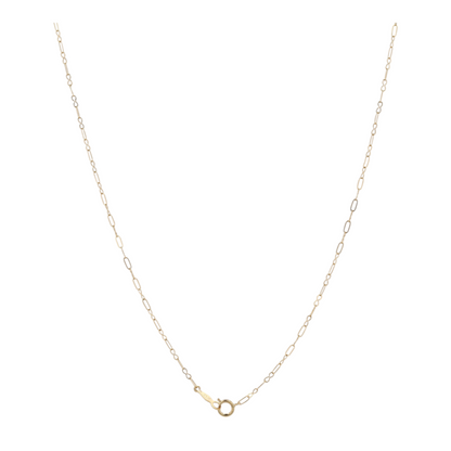 14K Yellow Gold Opal Pendant Necklace