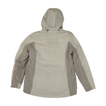 White Color Block Jacket