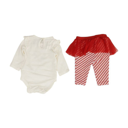 Red Striped Pant Set