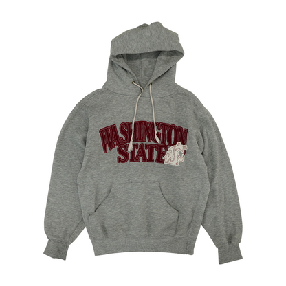Gray Washington State Cougars Solid Hoodie Pullover