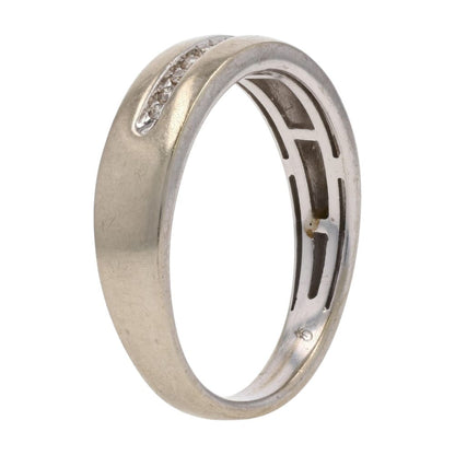 1/4 Ct 10K White Gold Channel Set Round Diamond Band