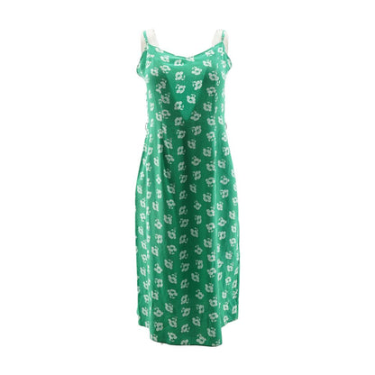 Green Floral Midi Dress