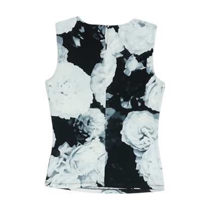 Black Floral Blouse