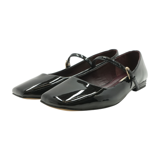 Black Slip-On Flats