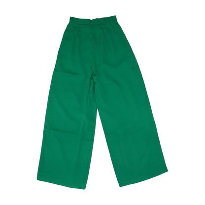 Green Solid Pants