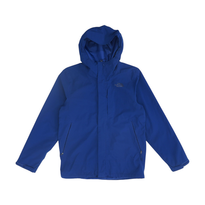Blue Solid Rain Jacket