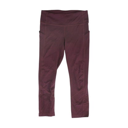 Burgundy Active Leggings