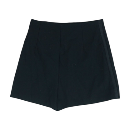 Black Solid Chino Shorts
