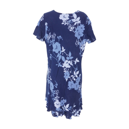 Navy Plus Floral Midi Dress