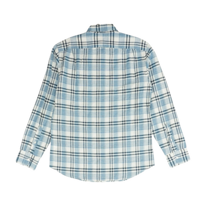 Blue Plaid Long Sleeve Button Down