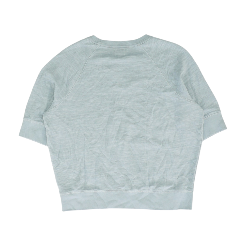 Blue Solid Sweatshirt Pullover