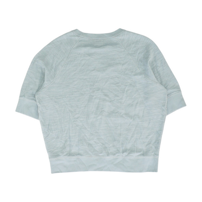 Blue Solid Sweatshirt Pullover
