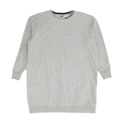 Gray Solid Sweatshirt Pullover