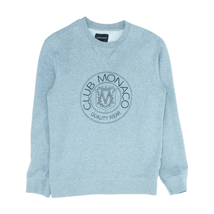 Gray Solid Sweatshirt Pullover