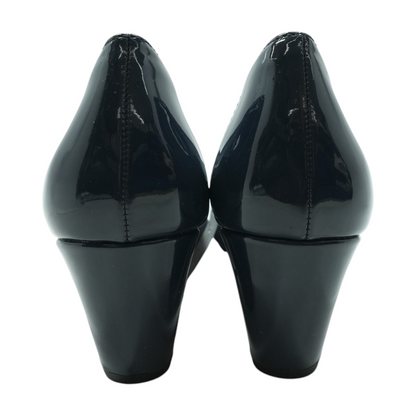 Navy Wedge Heels