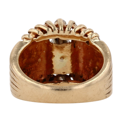 1 ctw 14K Yellow Gold Diamond Statement Ring