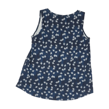 Navy Floral Blouse