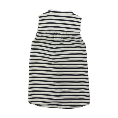 Navy Striped Blouse