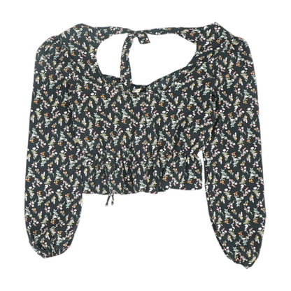 Black Floral Blouse
