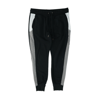 Black Color Block Regular Pants