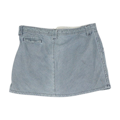 Blue Striped Mini Skirt