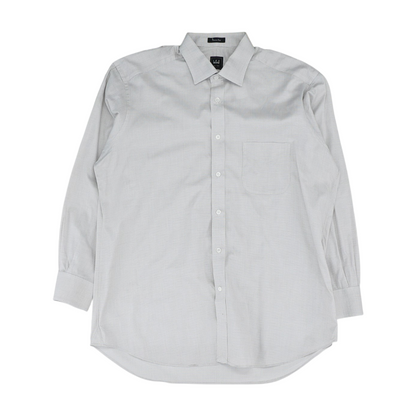 White Check Long Sleeve Button Down