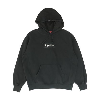 Black Solid Hoodie Pullover