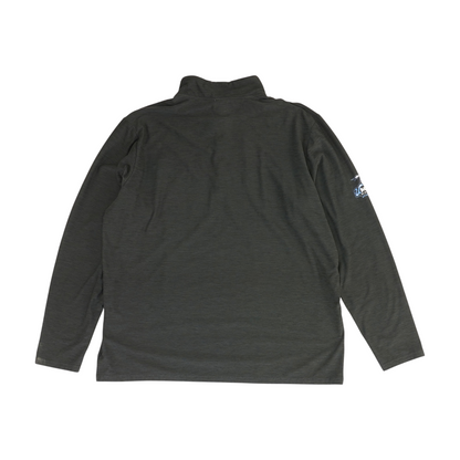 Charcoal UMass Boston Beacons Solid 1/4 Zip Pullover