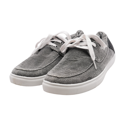 Gray Lace-Up Casual Shoes