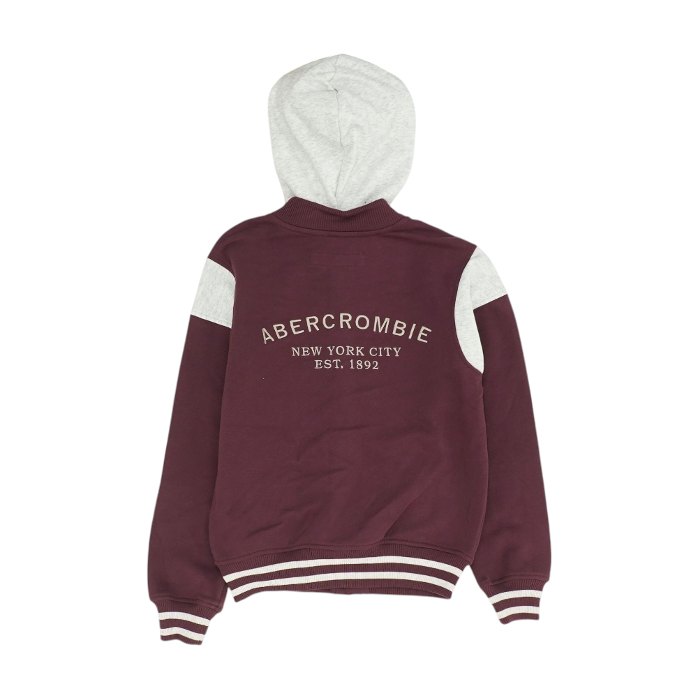 Maroon Color Block Jacket