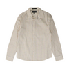 White Plaid Long Sleeve Button Down