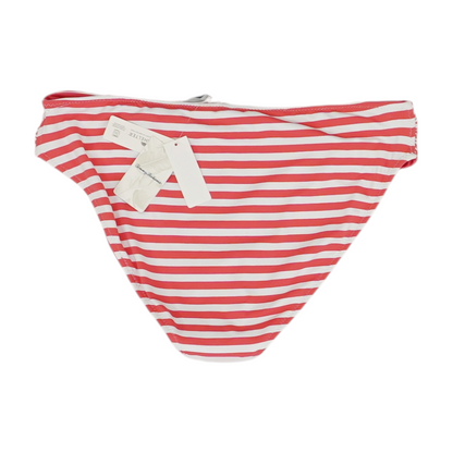 Coral Striped Swim Bottom